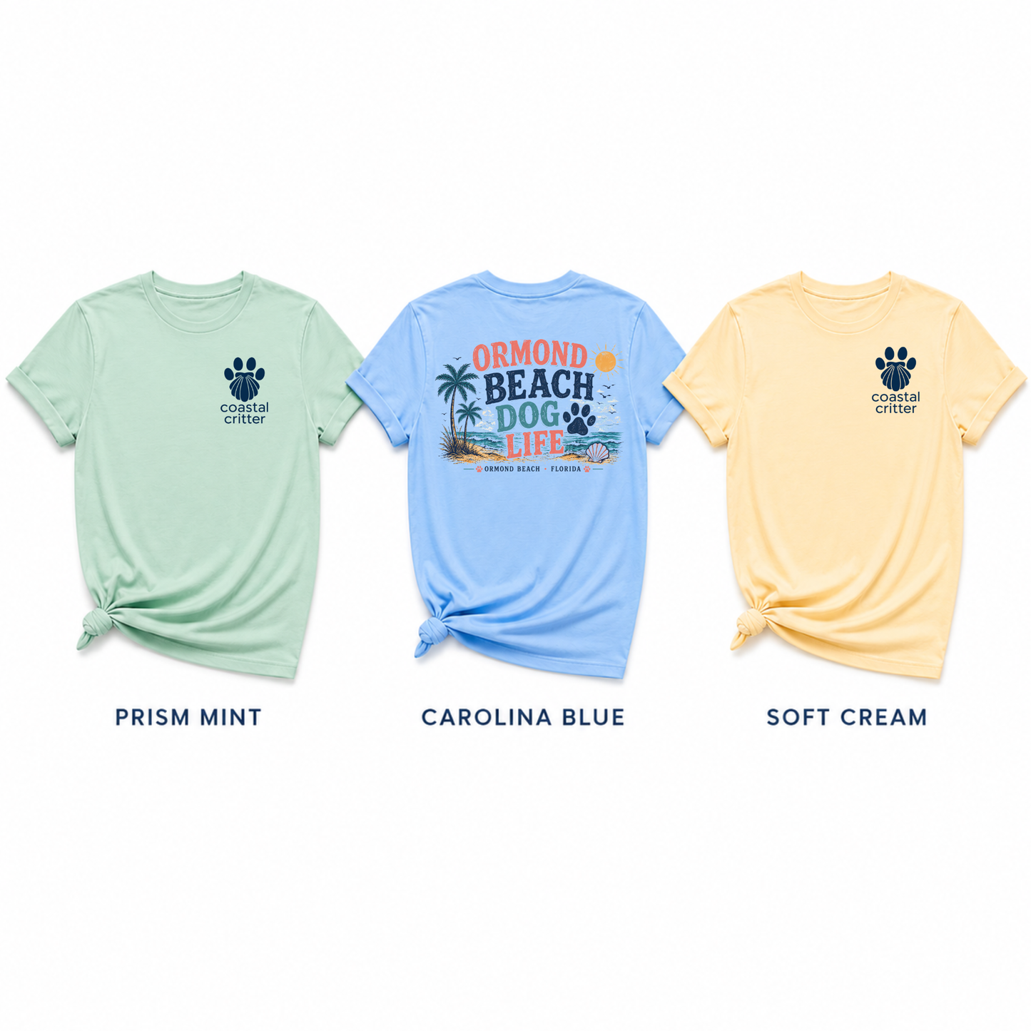 Ormond Beach Dog Life | Coastal Beach Dog Tee