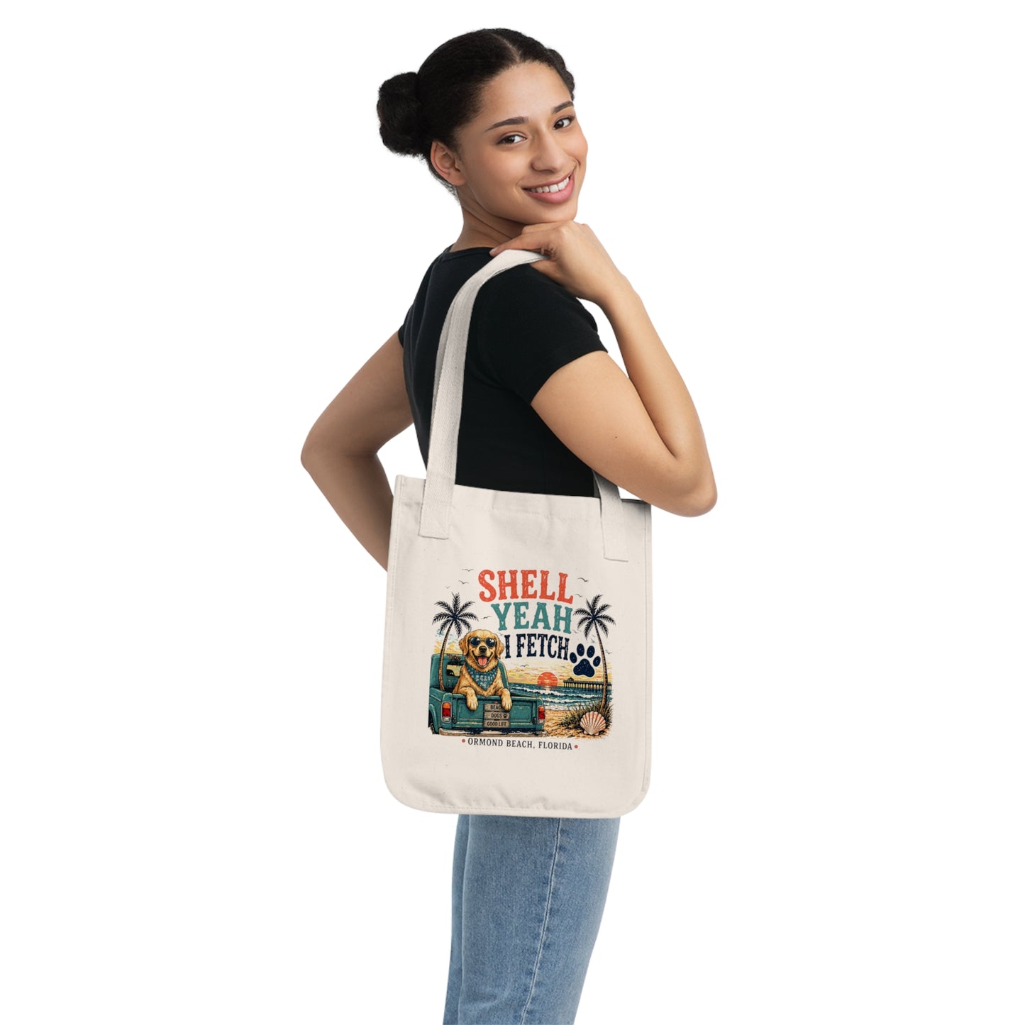 Shell Yeah I Fetch | Coastal Beach Tote