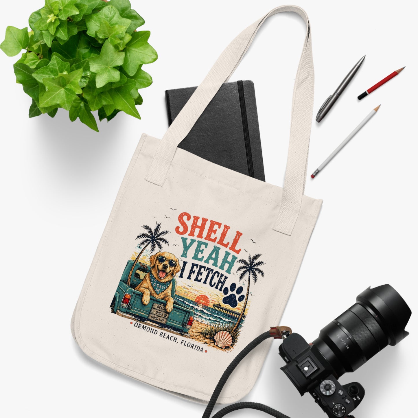 Shell Yeah I Fetch | Coastal Beach Tote