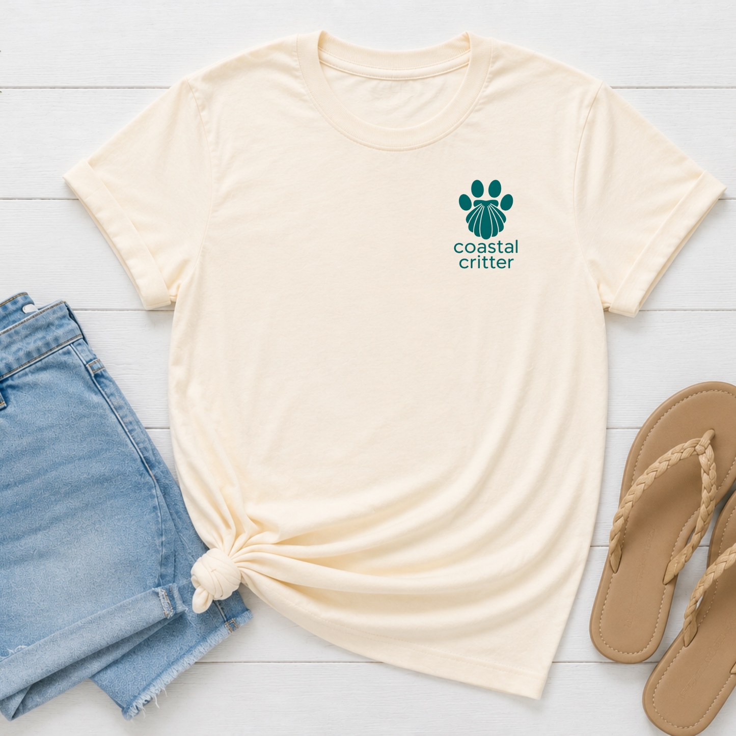 My Therapist Has Sandy Paws | Coastal Beach Dog Tee