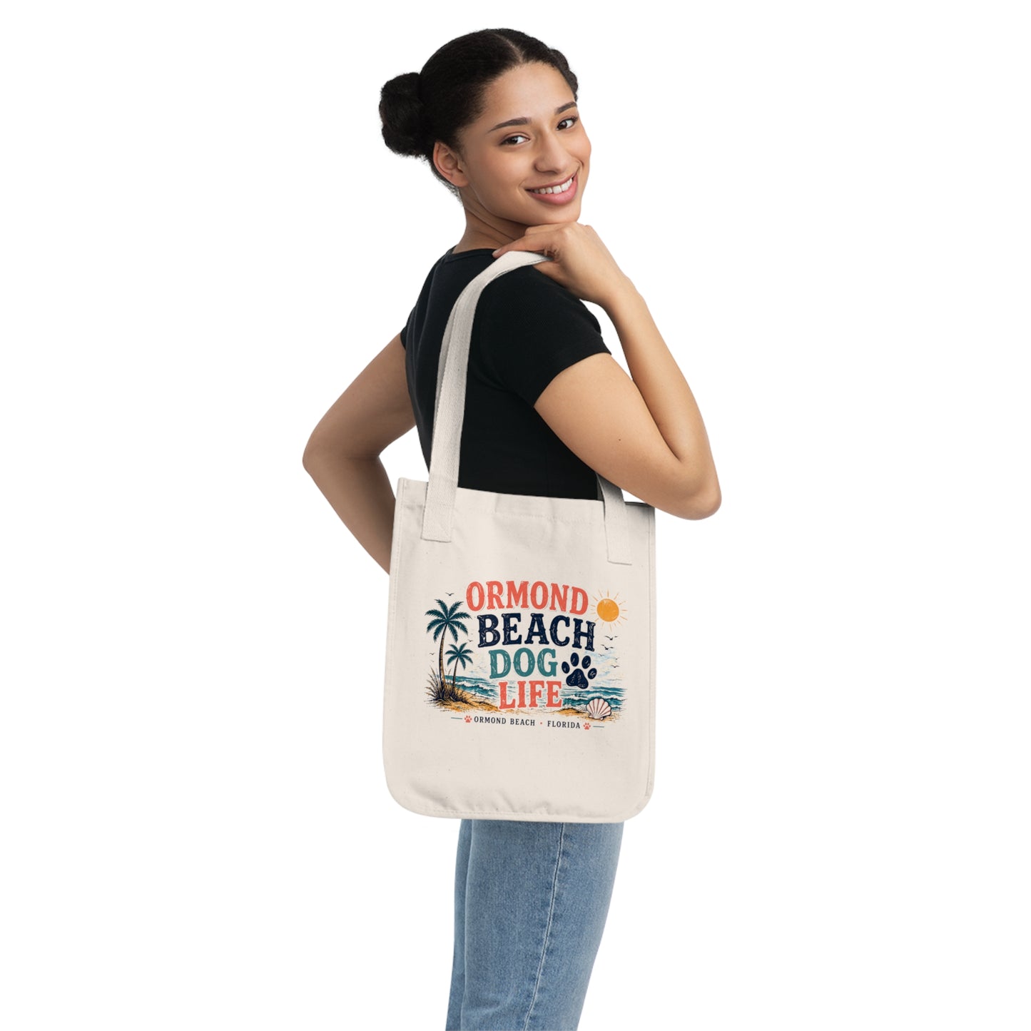 Ormond Beach Dog Life | Coastal Beach Tote