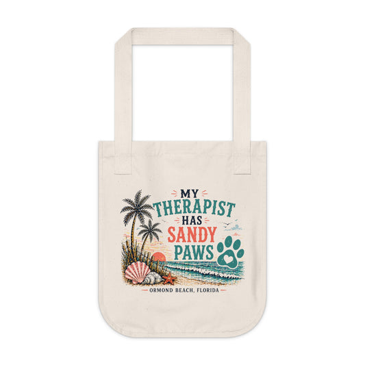 My Therapist Has Sandy Paws | Coastal Beach Tote