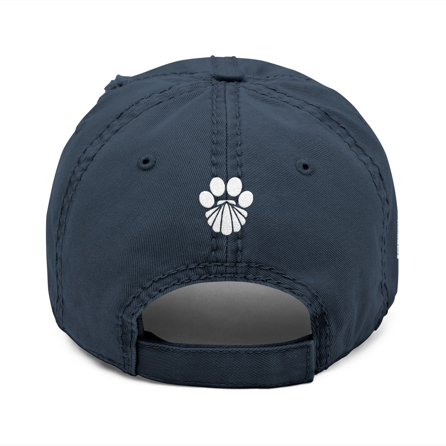 Coastal Critter Distressed Dad Hat, Embroidered
