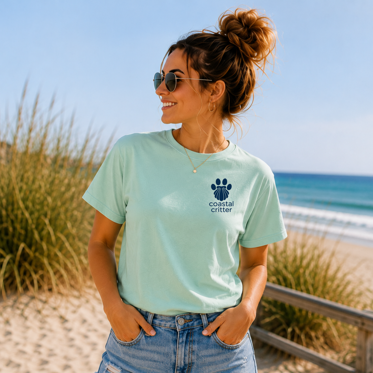 Shell Yeah I Fetch | Coastal Beach Dog Tee