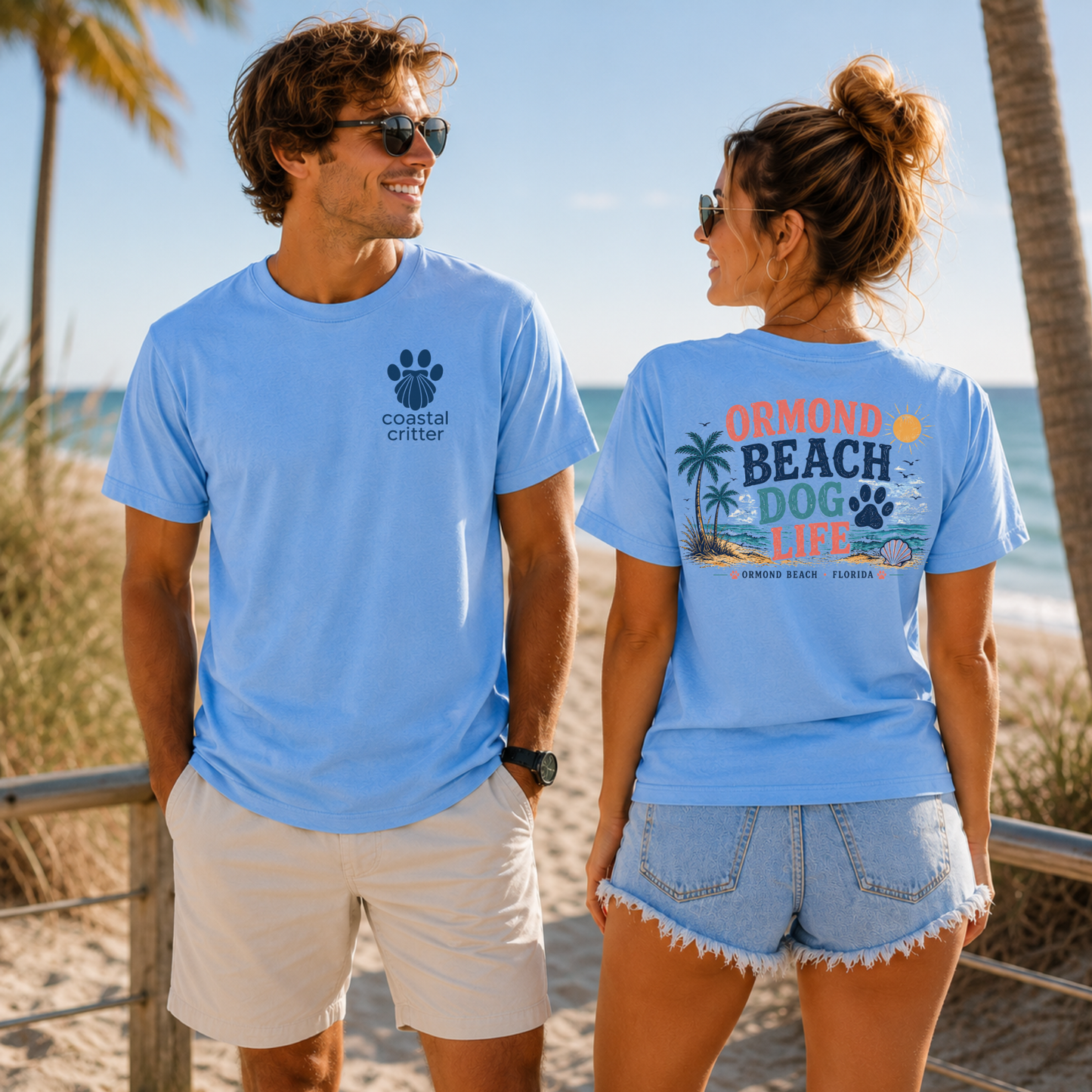 Ormond Beach Dog Life | Coastal Beach Dog Tee