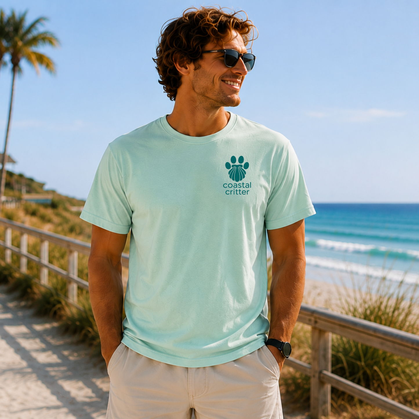 My Therapist Has Sandy Paws | Coastal Beach Dog Tee